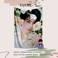 DYLAN WANG - dylan wang blanket - dracin blanket - handsome china actor blanket - custom blanket - c