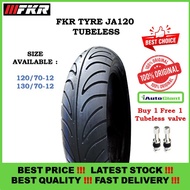 TAYAR FKR JA120 (TUBELESS)120/70-12, 130/70-12 TUBELESS TYRE