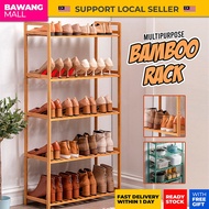 rak kasut bertutup rak kasut ⏩almari kasut⏩ [WITH GIFT] 3 Tier Wooden Multipurpose Rack Book Shelf Rak Buku Kabinet Buku