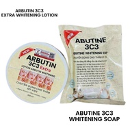 ARBUTIN 3C3 EXTRA LOTION & ABUTIN 3C3 SOAP WITHENING NIACINAMIDE GLUTHATIONE