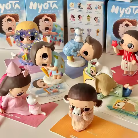 POP MART Nyota I AM THE SEASONS Series Blind Box Q Version Model Dolls Cartoon Decor Toys Desktop Or