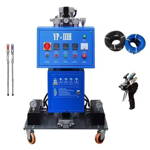 Cold Storage Roof Building Waterproof Polyurethane Pipeline Insulation Spraying Equipment High Press