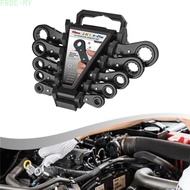 Double Box End Reversible Ratcheting Wrench 12-Point Socket Spanner 6-21mm