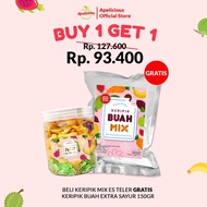 Apelicious [Free Mix Fruit EXTRA Vegetable 150g] Chips Mix Ice Teler Durian