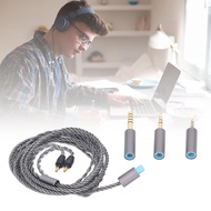 Replacement Sound Upgrade Cable 4 Core Silver Plated Copper with 3.5mm 2.5mm 4.4mm Plug for Sennheis