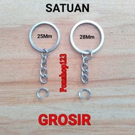 GANTUNGAN Flat ring Flat key ring Chain ring Size 2.5 cm