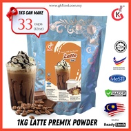 G&K 1KG Latte Coffee Powder(Halal) Serbuk Kopi Latte Campuran Ice Blended,Smoothie dan Air Balang po