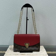 ✨LV pallas chain 金扣肩背斜背信封包25*16*7  98新配件塵袋