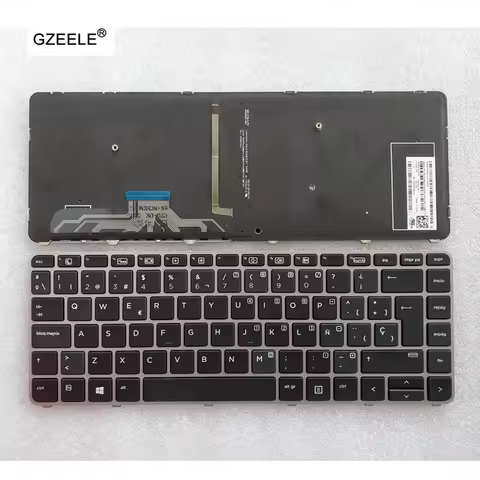 New Spanish Teclado for HP Elitebook Folio 1040 G3 HSTNN-Q99C Backlit Keyboard SP/US 818252-161 8444