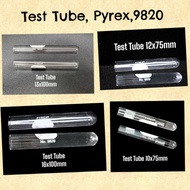 Pack of 5pcs: Test Tube, Pyrex13x100mm, 16x100mm,10x75mm,12x75mm