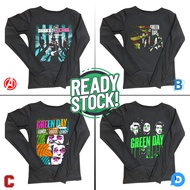 Green Long Sleeve T-Shirt Distro T-Shirt 100% Cotton Black | Size SML XL XXL 3XL 4XL