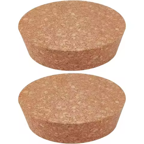 2pcs Cork Bottle Stoppers Wooden Tapered Cork Plug Wood Corks Lids Bottle Lids Cork Stoppers Wine Bo