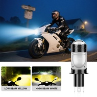 1pcs H4 Projector Lens LED Headlight Motorcycle Fan Cooled H4 Automotive Hi Lo Beam Low  Bulb Beam W