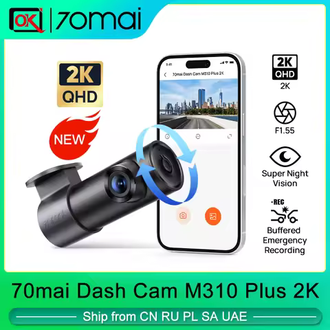 New 70mai Dash Cam M310 Plus 2K 1440P Night Vision F1.55 Aperture 70mai 2K Car DVR 24H Parking Monit