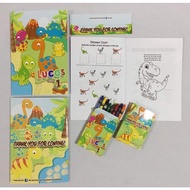 Personalized Dinosaur Theme Party Needs and Give Aways