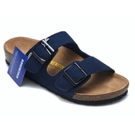 Birkenstock Arizona Mens Womens Shoes Double Buckle Beach Sandals Cork Slippers WZBA