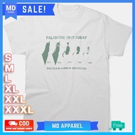 Palestine Map Land Steling Since 1917 by Zionist-Israeli