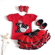Cute Baby Girl Clothes 0-8 Months Pants Shoes Headband Set