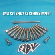 CVT BLOCK BOLT CVT SPACY COVER BLOCK T8 CHROME KEY