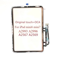 Ori Glass Touch Screen Digitizer With OCA Frame Sticker For iPad mini 6 mini7 2021 A2567 A2569 mini 