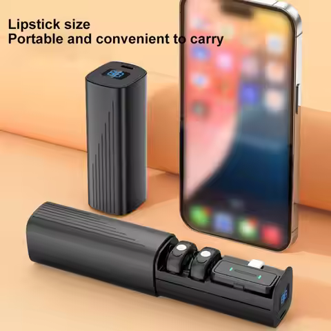 Wireless Lavalier Mini Microphone Professional USB C Wireless Microphone for Smart Phone Lavalier Mi