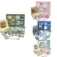 Aesthetic Scrapbook Journaling KitVintage Oil Painting B6 Notebook Scrapbooking Supplies Art Sticker