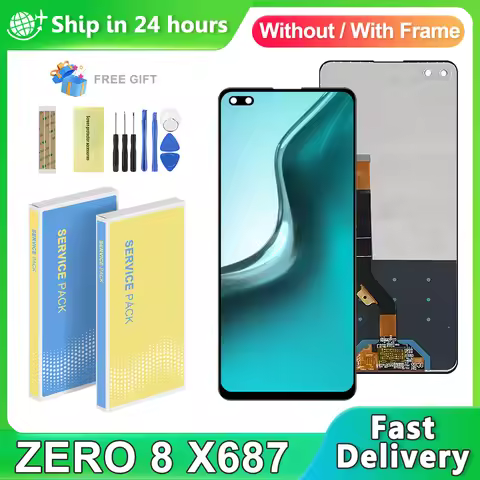 6.52'' Display For Infinix Zero 8 X687 LCD Display Touch Screen Digitizer Panel Assembly Replacement