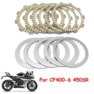 Motorcycle Engine Parts Paper-Based Clutch Friction Plates Steel Plates Disc Kits For CFMOTO 450SR C