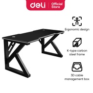 Deli Gaming Table Ergonomic Computer Table Carbon Steel Frame 120cm E91511