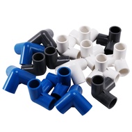 16pcs Plastic PVC 20mm Hose Tee Connector 3 Way Joint For Garden Irrigation Watering Pipe Adapter Tu