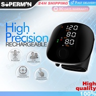 SUPERMAN Rechargeable Wrist Blood Pressure Monitor Digital English Voice Broadcast BP Monitor Digita