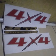 4x4 sticker for Isuzu D-max car one set