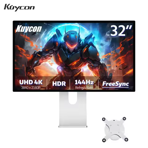 Original Kuycon P32K Desktop Monitor Type-C HDMI Port High Refresh Rate PC Display For Design Photog