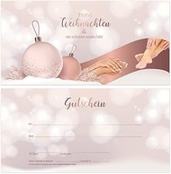 50 Massage - Gift Voucher Cards for Foot Care Studios, Podiatrists, Nail Studio Hand & Foot, Gift Vo