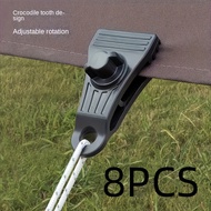 8pcs Tent Clips For Camping Tent Tarp Fixing