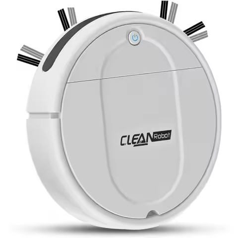 Vacuum and Mop Combo, Wireless Touch Button, Silent, Obstacle Avoidance Suitable for Home Tiles