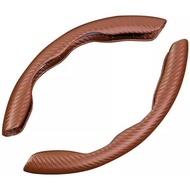 Auto Repair Parts 38cm 15inch Steering Cover Protector Non-Slip for Car Brown Easy to Replace