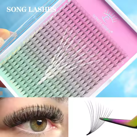 SONG LASHES Premade Fasn Pointy Base 3D 4D 5D 6D 7D 8D Eyelash Extension 0.7 0.1 Thickness Volume Fa