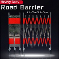 Road Barrier 3M 6M Stainless Steel Expandable Barrier Gate Safety Fence Barrier Telescopic Fence Bar
