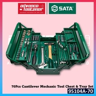 SATA 95104A-70 70Pcs Cantilever Mechanic Tool Chest & Tray Set
