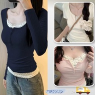 V379-New Summer Fashion Tight Floral Lace Short Sleeve T-shirt-379