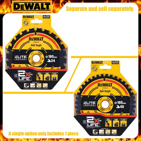 DEWALT DT10624 DT10640 Circular Saw Blade High Hardness 165MM 20MM 24T/40T Sold Separately Carpentry