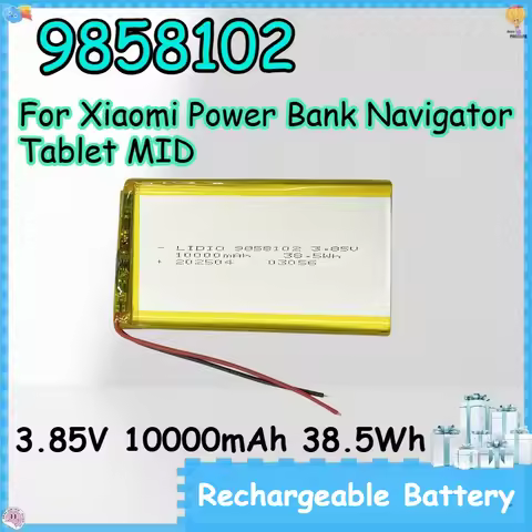 9858102 3.85V 10000mAh Rechargeable Battery for Xiaomi Power Bank Navigator Tablet MID Lithium-ion B