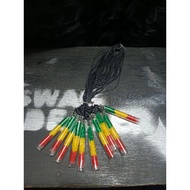 Glass reggae tube / ebut necklace
