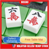 [144 pcs] 4 Players Mahjong Set Defective Mahjong Got Yellow Sport Got Cracked Mahjong Permainan 4 P