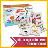 Thẻ học thông minh cho bé bộ thẻ học song ngữ 16 chủ đề 416 thẻ