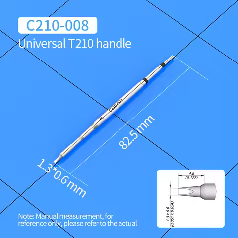 C210 Soldering Iron tip Compatible with JBC T210 Handle for CD-2SD/2SHE Nozzle C210-004 C210-005 C21