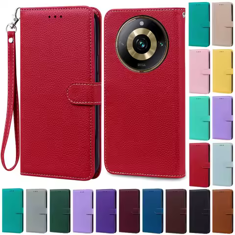 For Realme 11 Pro Plus Case Wallet Flip Leather Case For Realme 11 Pro 5G Case Phone Cover For Realm