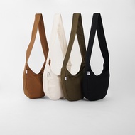 Oval Bag by Money Alter / Canvas Sling Bag