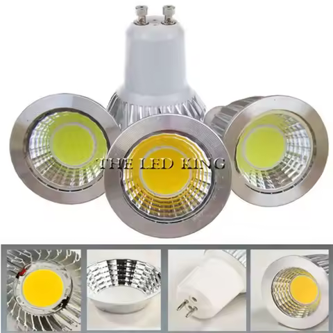 Super bright GU10 light bulb dimmable warm / white 85-265V 6W 9W 12W 15W 18W GU10 COB lamp LED GU10/